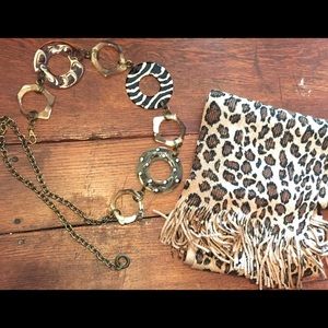 *****Sold*****   Fashion Hard Plastic With Metal Chain Link Belt